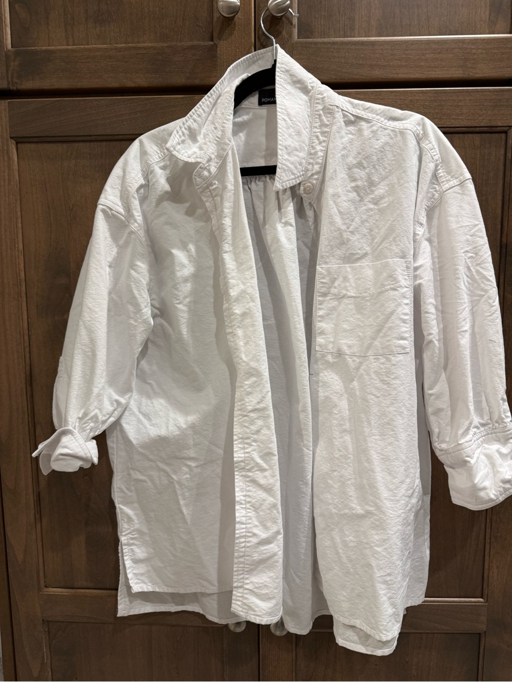 Tuckernuck White Cotton Button-Front Blouse